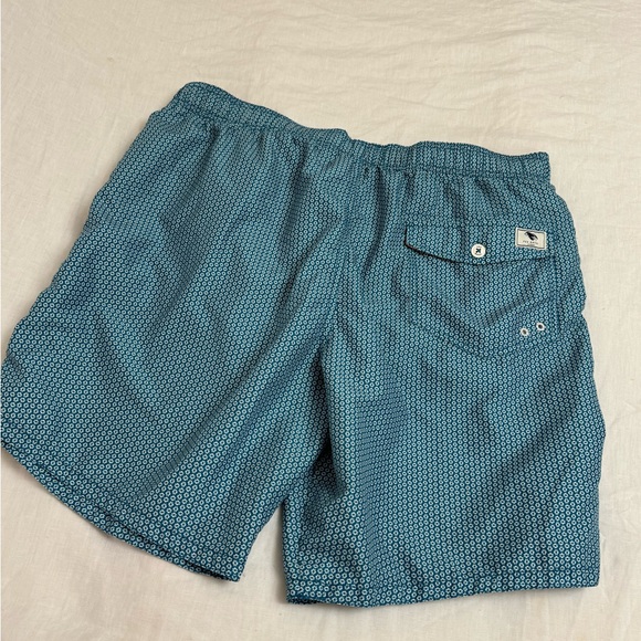 Ted Baker Men's Swim Trunks Turquoise
White Geometric Drawstring Size 6 Shorts - Picture 10 of 14